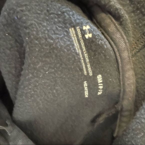 Under Armour Mens Small HeatGear Black Hoodie - Picture 5 of 5